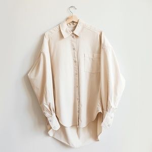 & Other Stories Long Button-Up Oversized Shirt